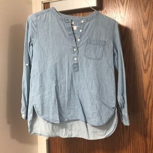 softened chambray Loft long sleeve